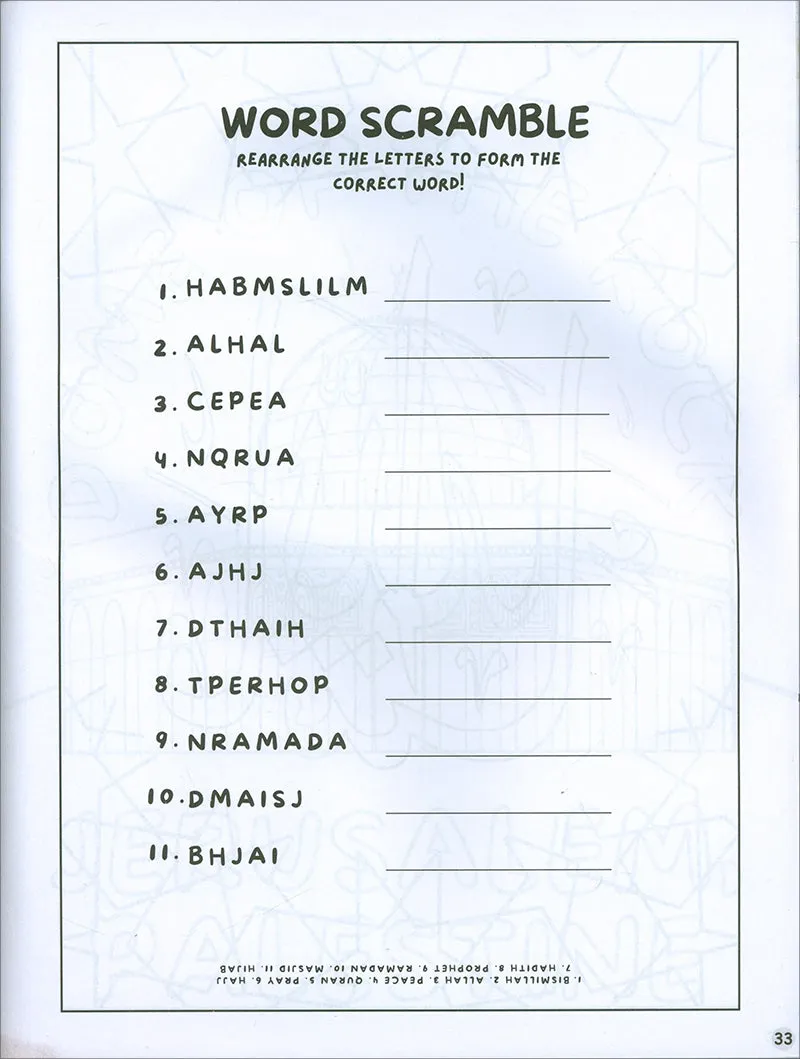 My Islamic Coloring and Activity Book!