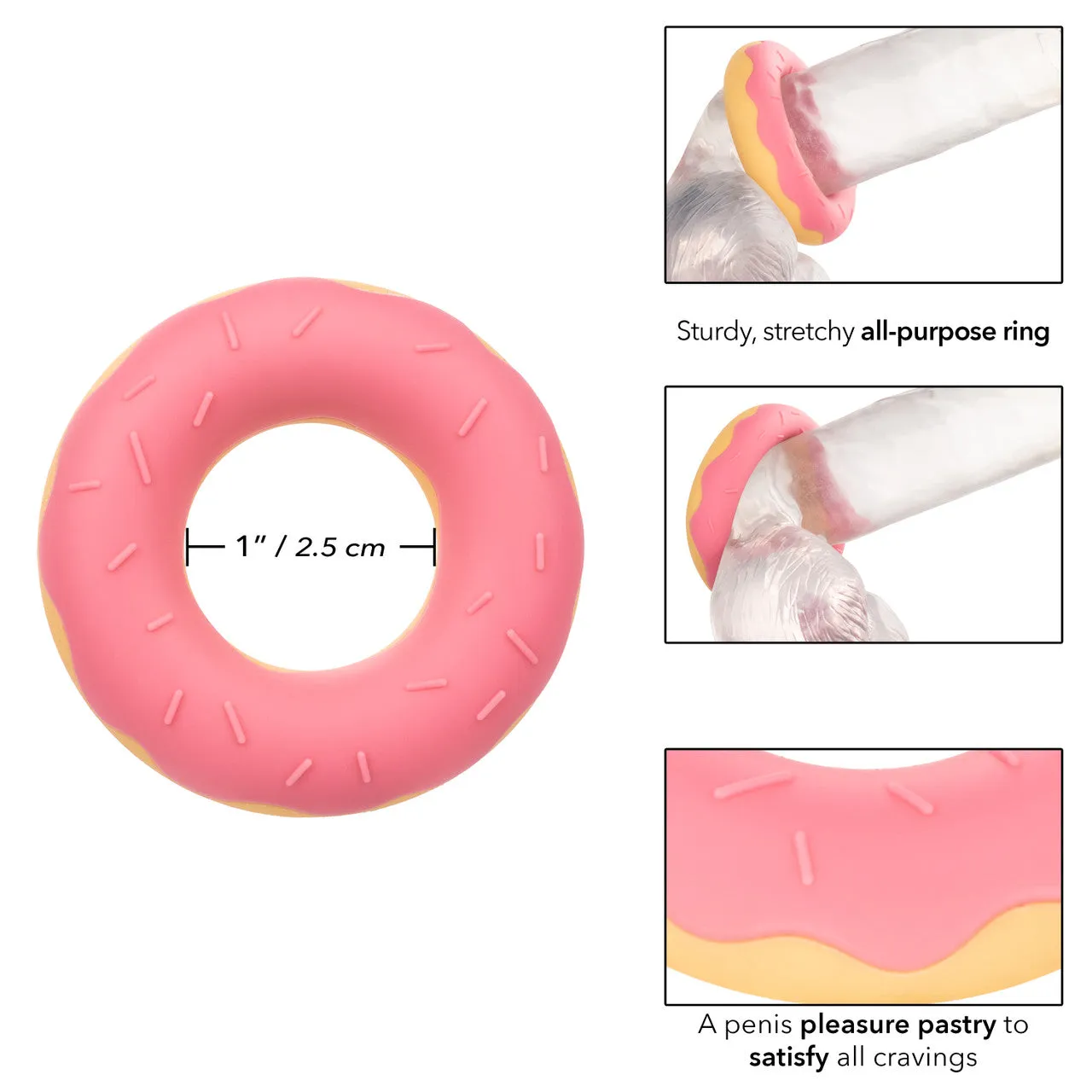 Naughty Bits DICKIN' DONUTS Silicone Donut Cock Ring