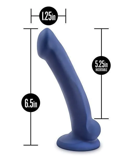 No Eta Blush Avant D10 Silicone Dildo - Ergo Mini Indigo