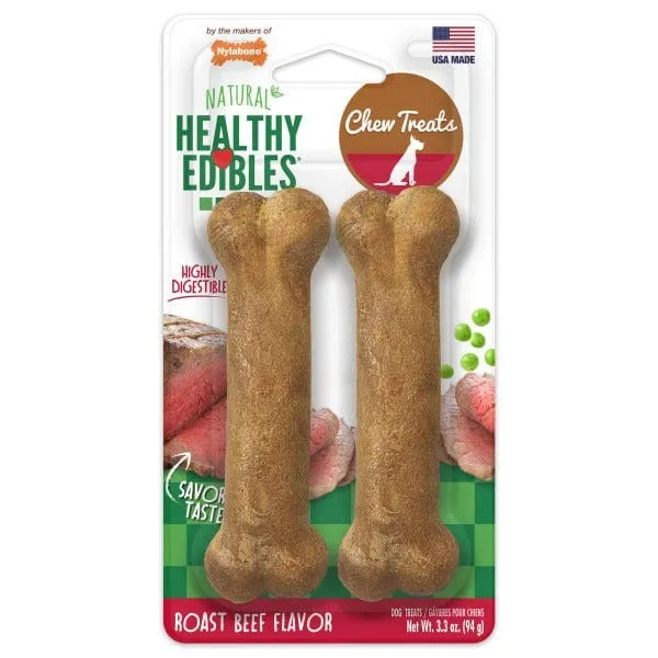 Nylabone Healthy Edibles Roast Beef Regular Chews