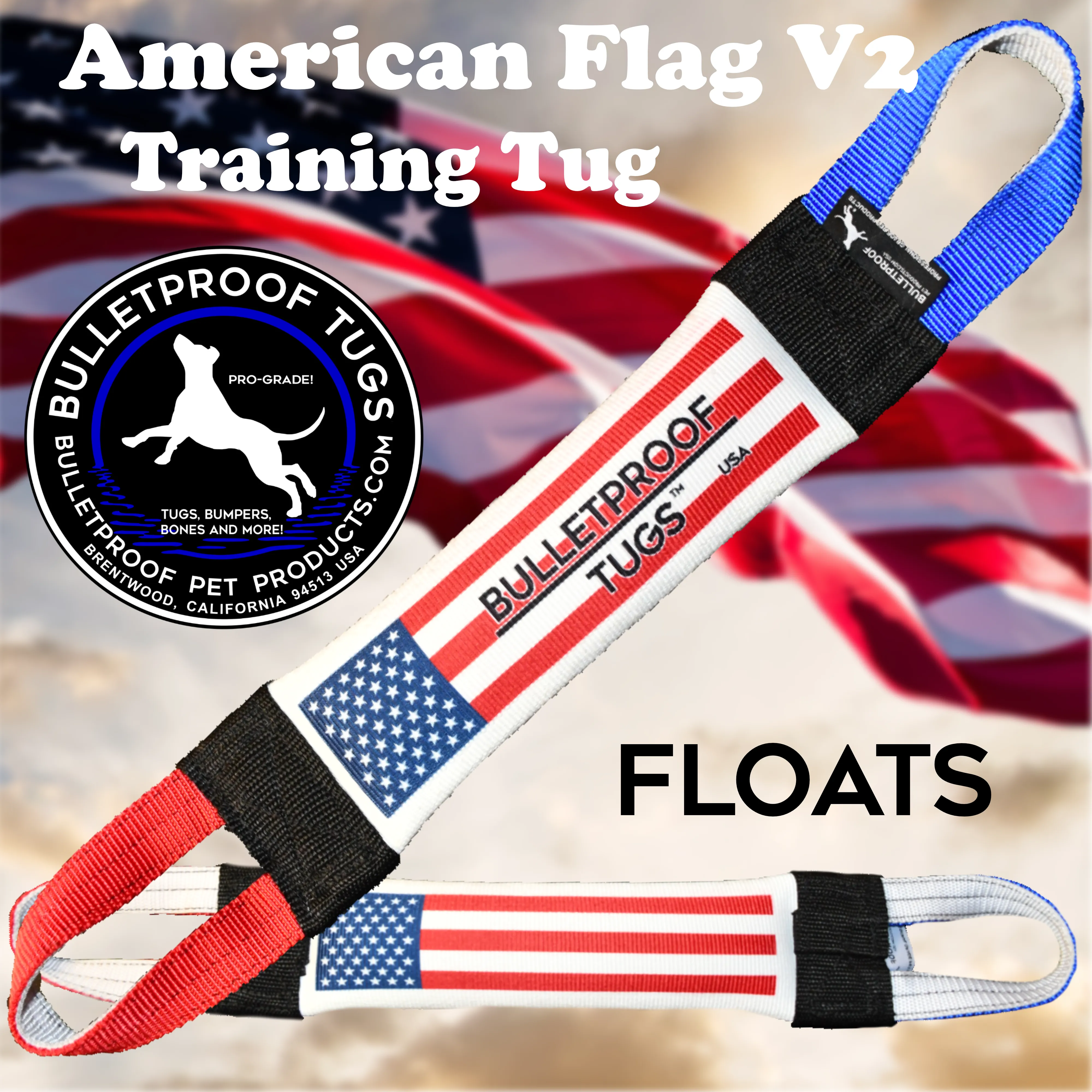 Patriotic Fire Hose Training Tug v2 - Flag Series