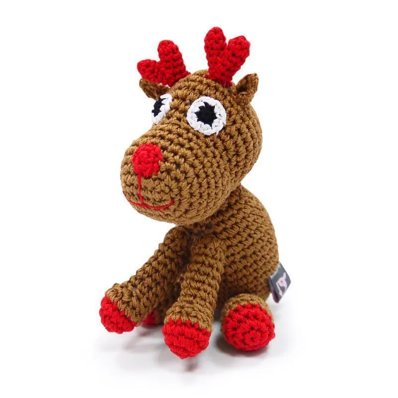 Pawer Squeaky Reindeer Dog Toy