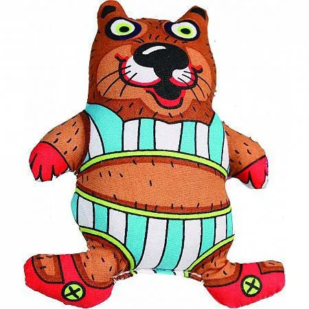 Petstages 5 Inch Madcap Bathing Beaver Squeaker Dog Toy