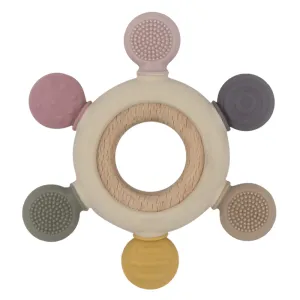 Playground Multi Surface Teething Wheel - Rose