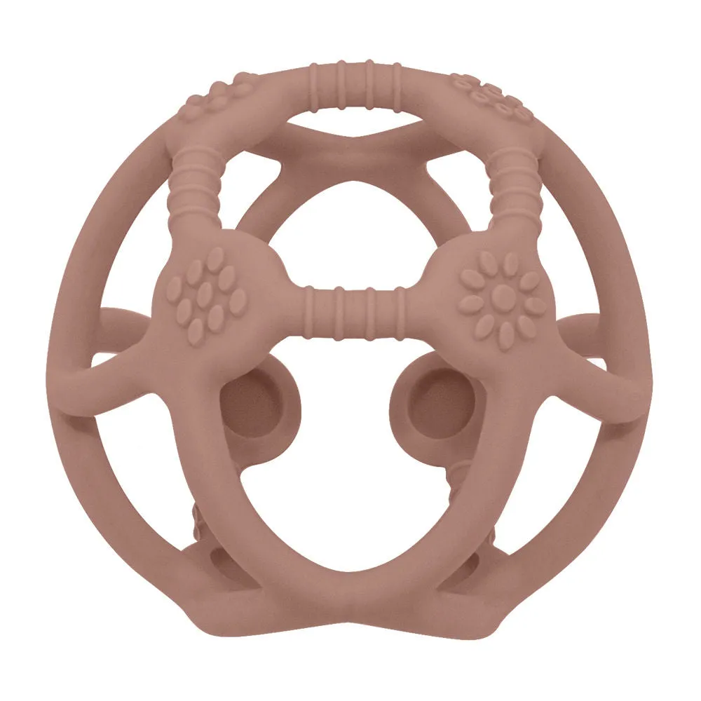 Playground Silicone Teething Ball - Rose