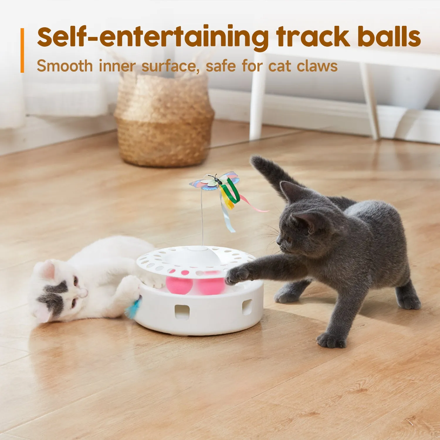 Potaroma Cat Toys 3-in-1 Automatic Interactive Kitten Toy