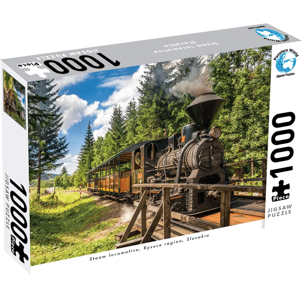 Puzzlers World Steam Train Locomotive 1000 Piece Jigsaw Puzzle