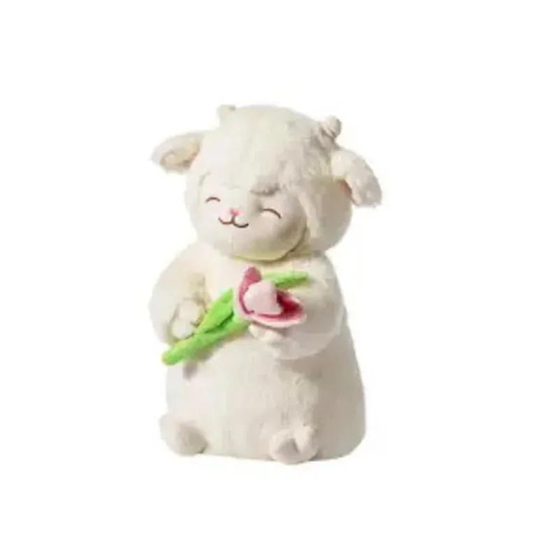 Sheep Hold Tulip Flower Plush Doll - Lovesickdoe