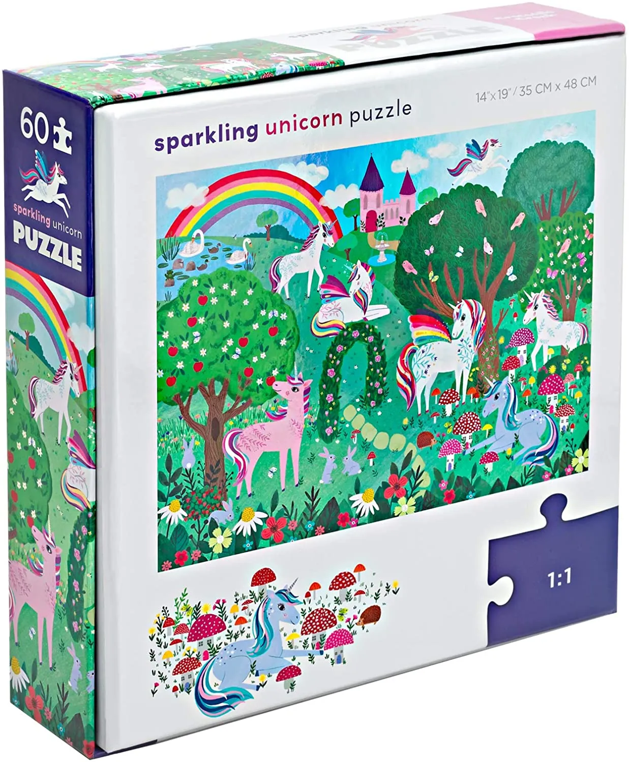 Sparkling Unicorn 60 Piece Floor Puzzle