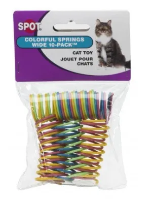 Spot Colorful Springs Wide 10-Pack, Cat Toy