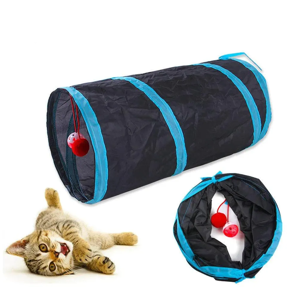 Subway Fun Foldable Cat Tunnel Toy