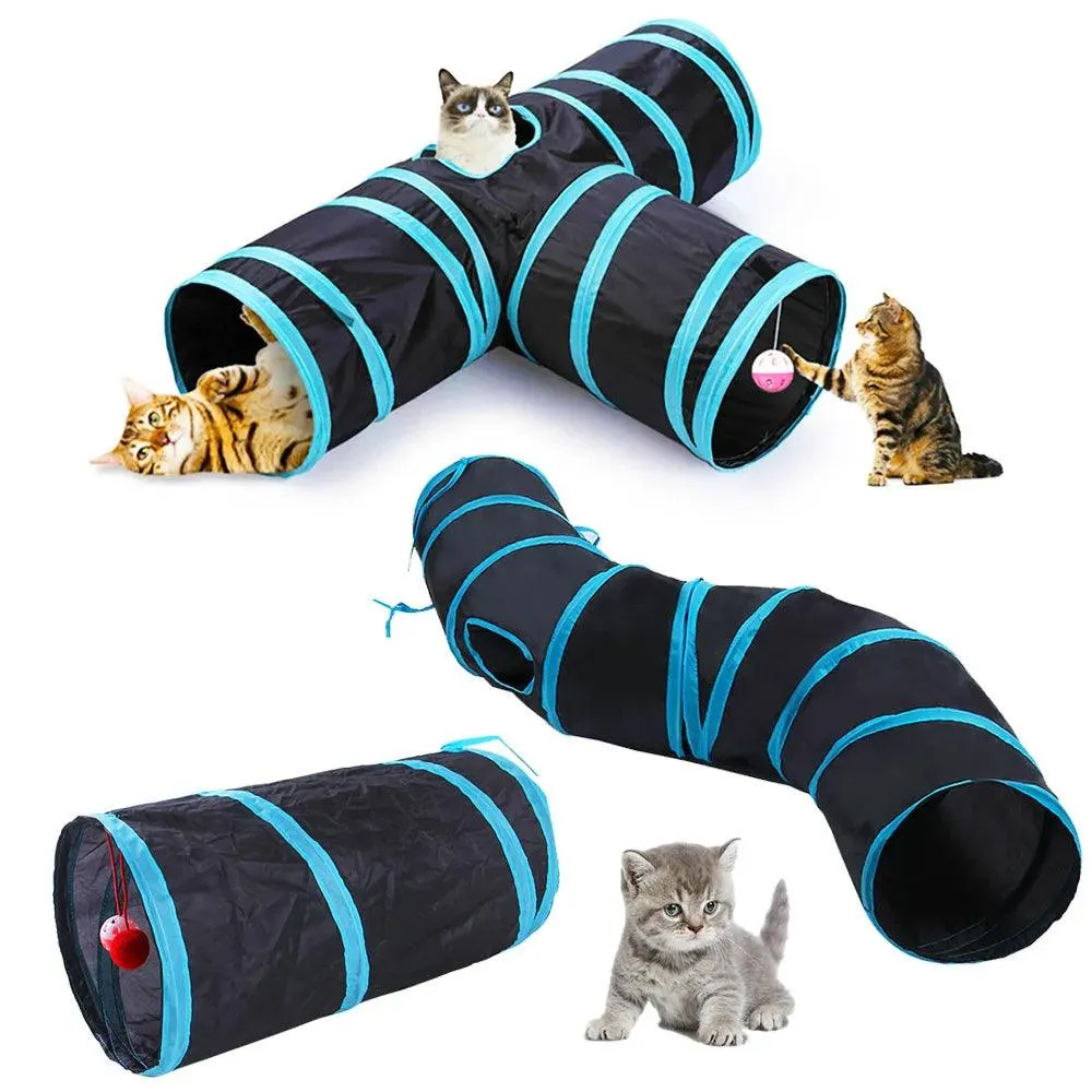 Subway Fun Foldable Cat Tunnel Toy