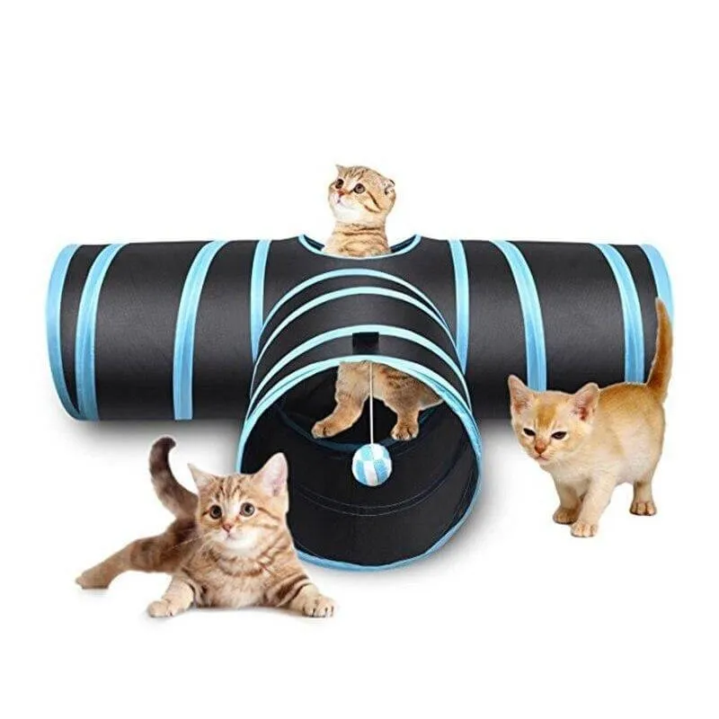 Subway Fun Foldable Cat Tunnel Toy