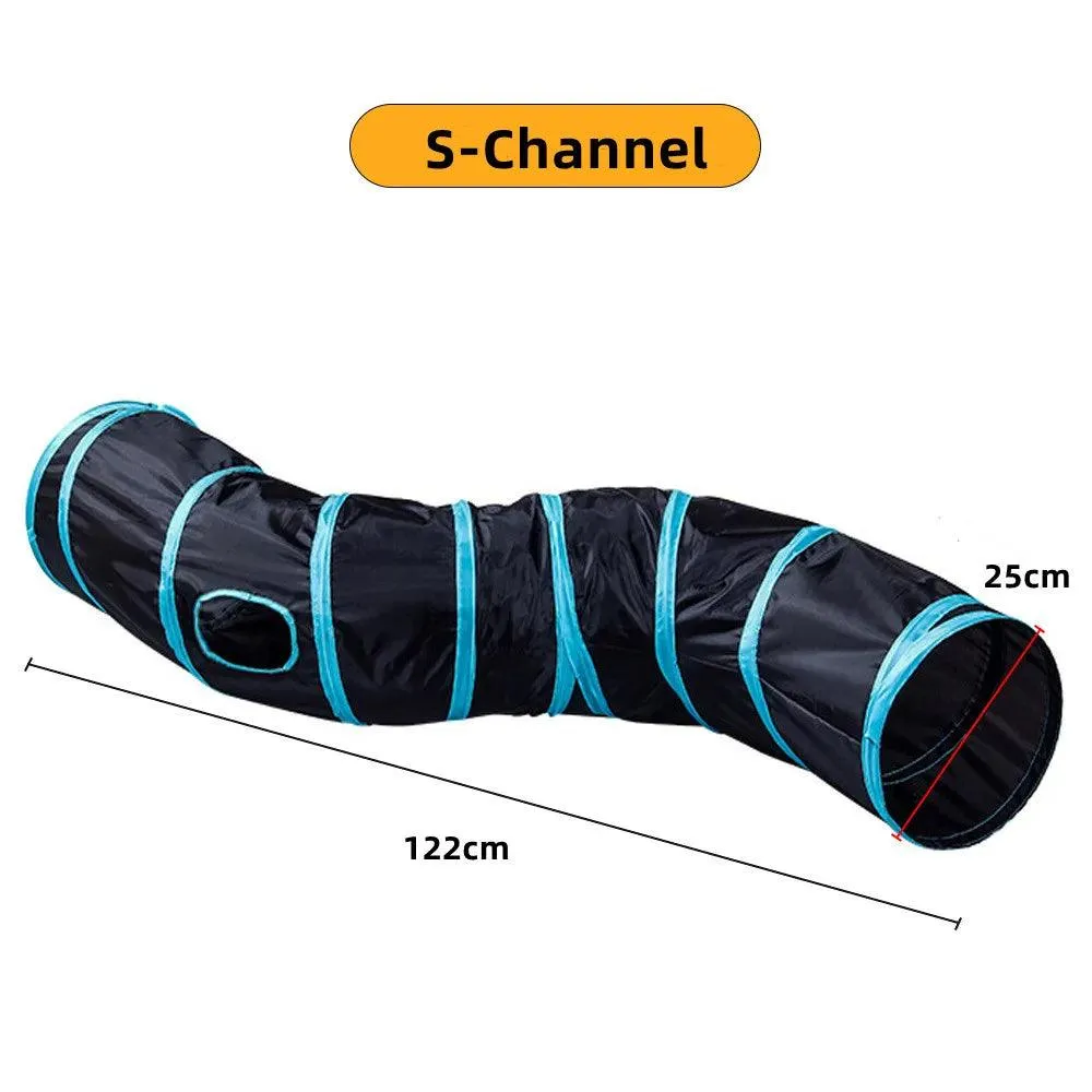 Subway Fun Foldable Cat Tunnel Toy