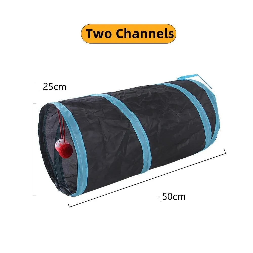 Subway Fun Foldable Cat Tunnel Toy