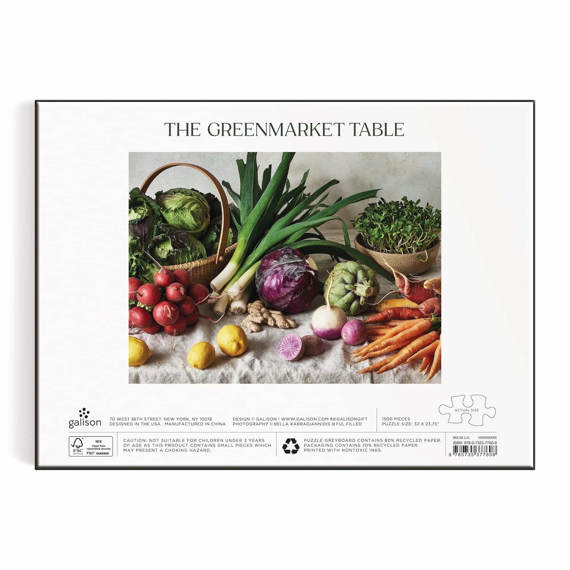 The Greenmarket Table 1500 Piece Puzzle