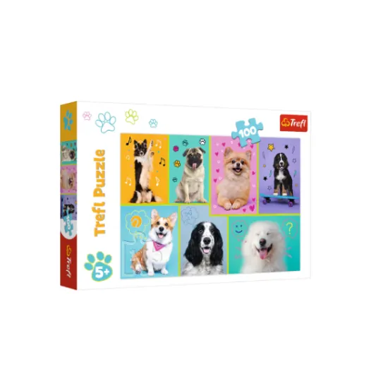 Trefl 100 Piece Puzzle In the world of dogs