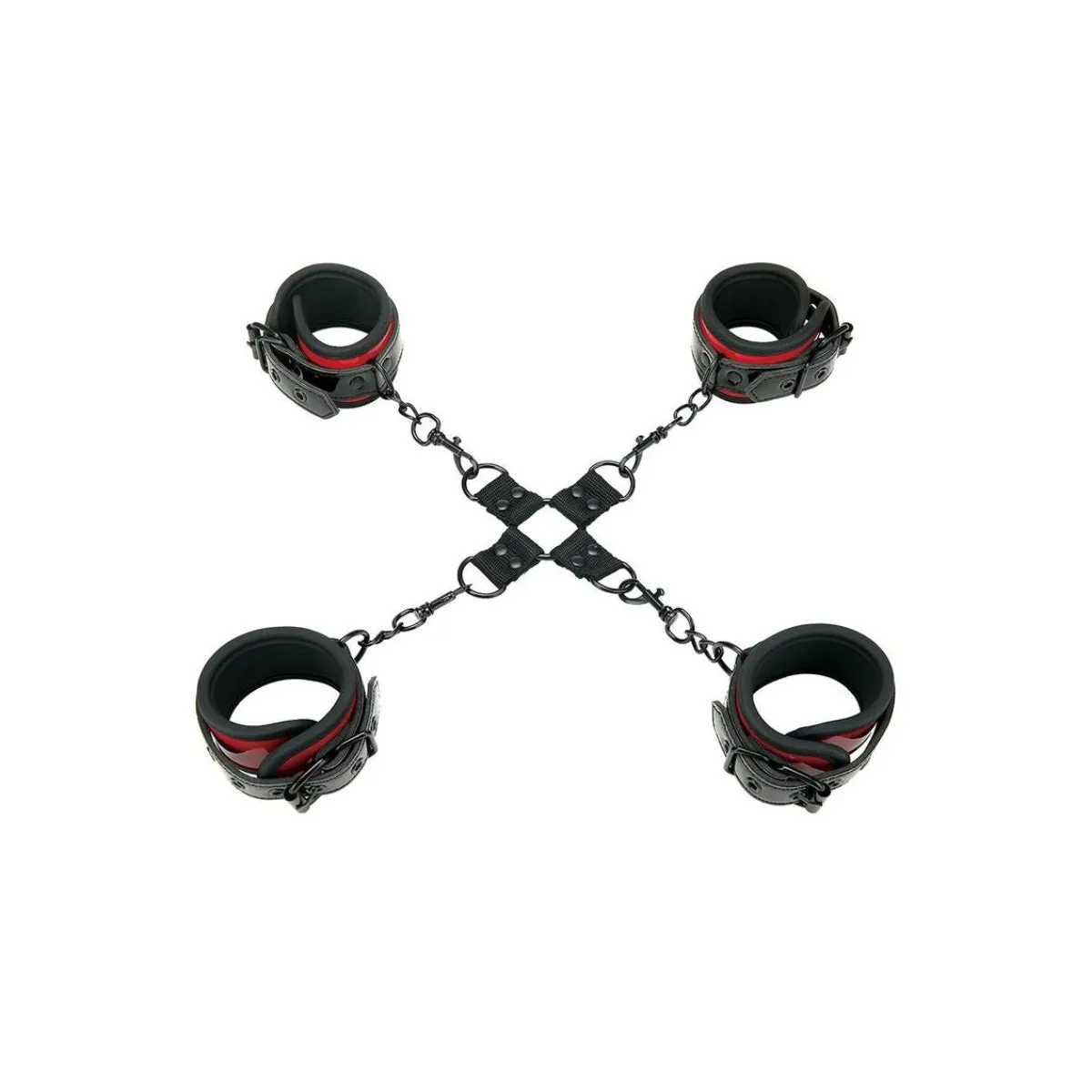 Whipsmart Heartbreaker Deluxe Hog Tie Set Black Red