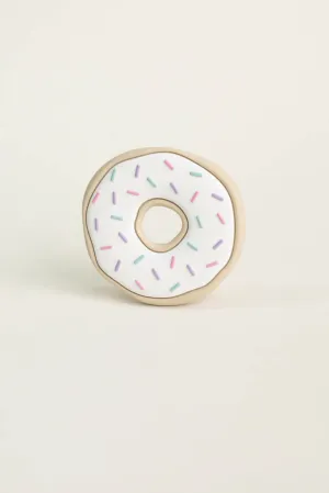 White Donut Teething Toy